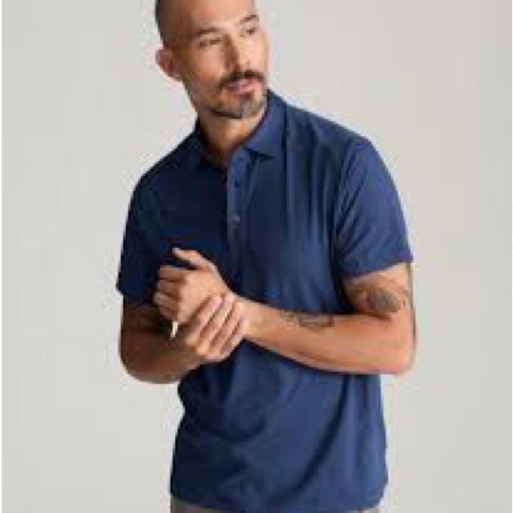 UNTUCKit Men's Blue Polo Shirt